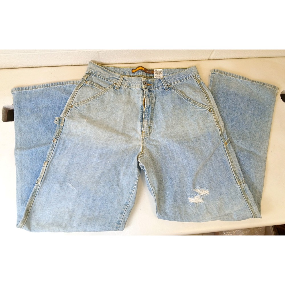 Vintage Levi's SilverTab Carpenter Jeans W32 L32 Baggy Loose Light Wash Y2K